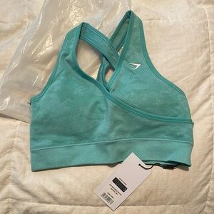 Aqua Green Adapt Camo seamless GymShark sports bra